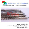 Injection molding machine screw and barrel